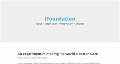 Desktop Screenshot of ifoundation.org