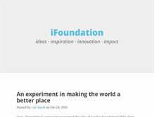 Tablet Screenshot of ifoundation.org